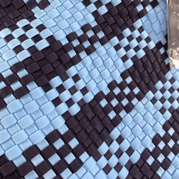 WILDFOX Large Woven Double Handle Tote Bag Blue/Navy NWT $125 - Picture 7 of 7